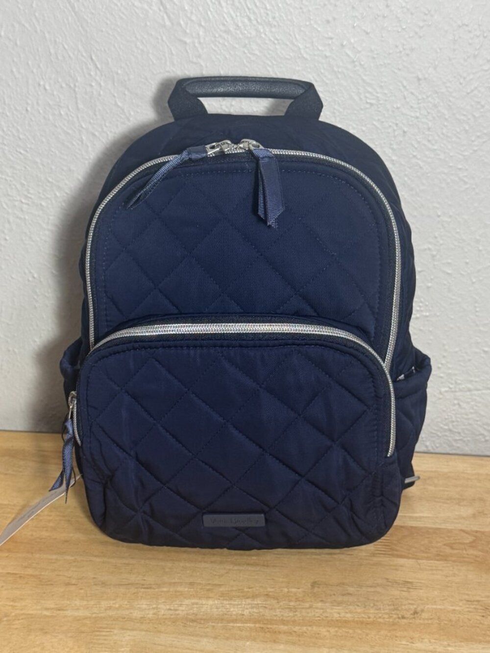 Vera Bradley Small Backpack in Performance Twill Navy Blue NWT